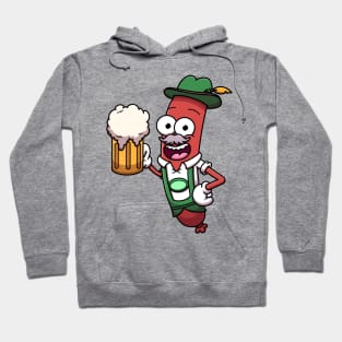 Oktoberfest Sausage With Beer Hoodie